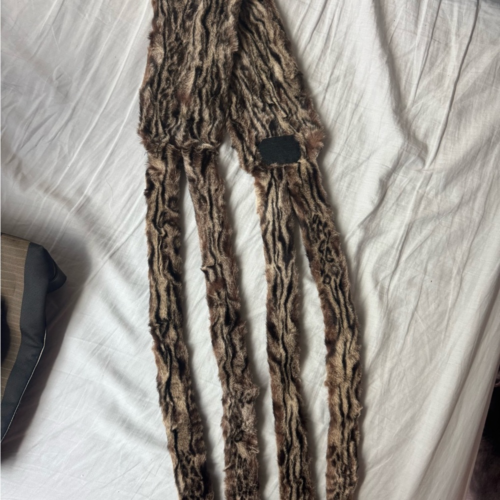 Fur Animal Print Scarf